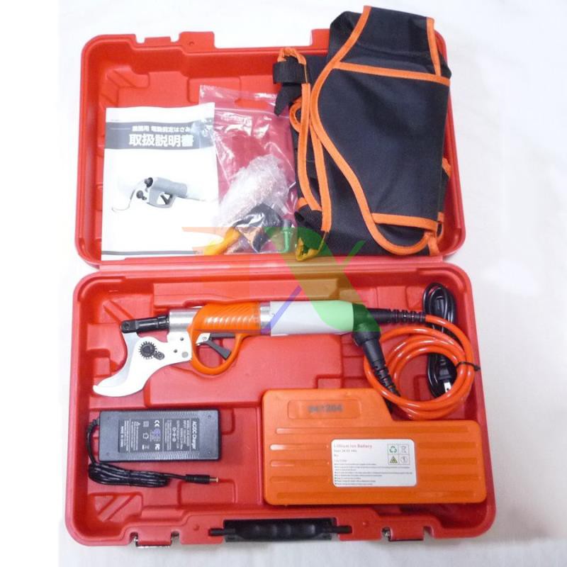 Kéo điện cắt tỉa cành cây SUKA-3602, Kìm điện tỉa cây 1080w, Kéo điện pin Lithium, Cỡ 45mm