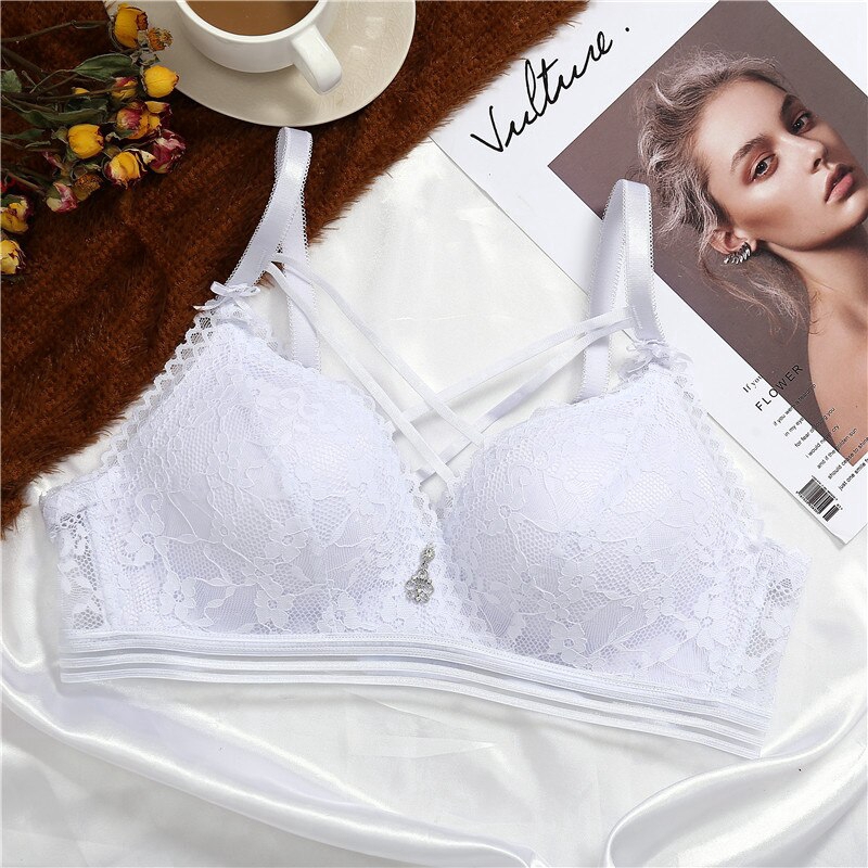 Thời trang nữ Ren Bra Sexy Lace B C Cup Dây đeo có thể điều chỉnh Sexy Organza Brassiere Đồ lót nữ 2020 | BigBuy360 - bigbuy360.vn