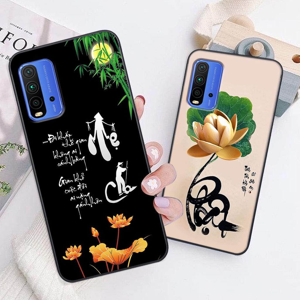Ốp lưng Xiaomi REDMI 9T in hình chữ tài chữ lộc, Cha Mẹ, bình an SIÊU ĐẸP