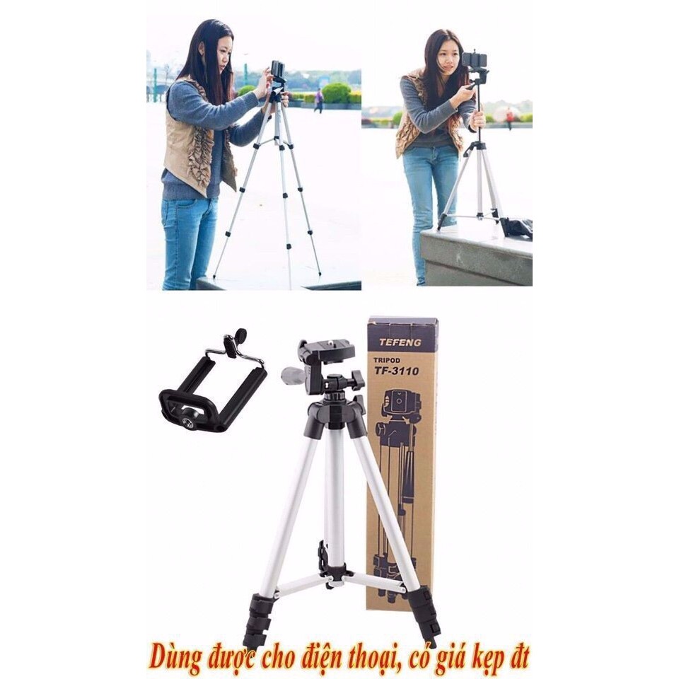 Giá Đỡ 3 Chân Chụp Hình Tripod 3110 Tặng Kèm Remote