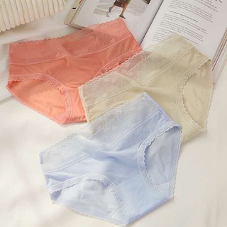 Quần Lót Nữ Su Lụa Cạp Ren Trái Tim Sexy Cao Cấp Hàng Quảng Châu