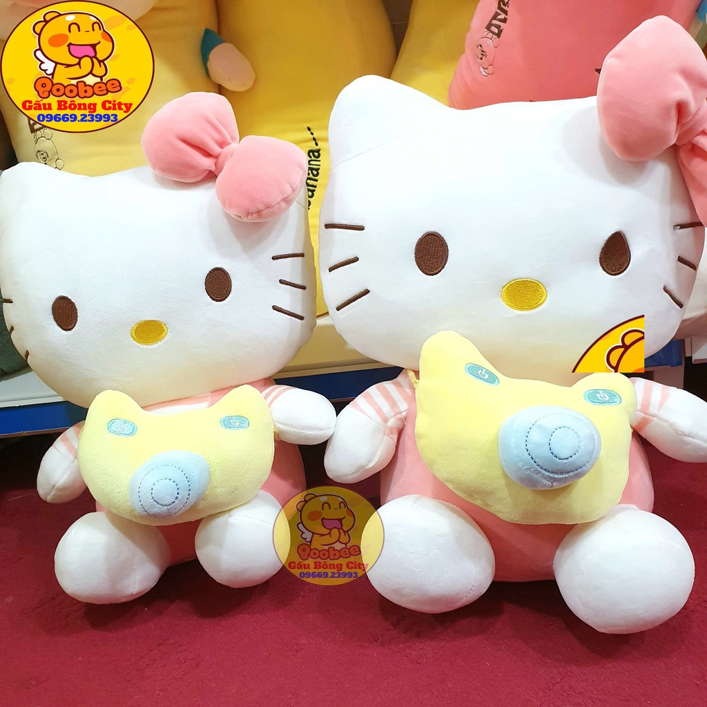 Gấu Bông Mèo Hello Kitty Đeo Túi Cao Cấp Mềm Mịn - Gấu Bông City