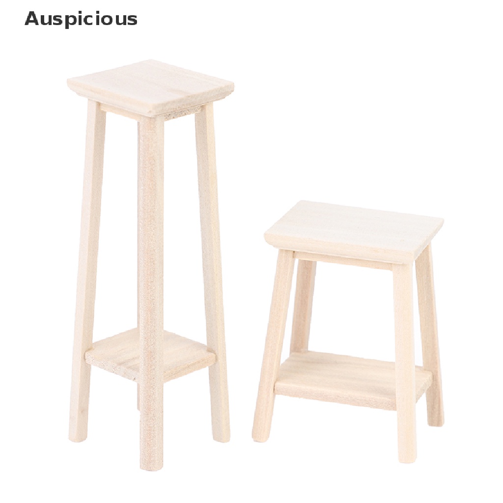 Mô Hình Ghế Gỗ Mini Tỉ Lệ 1: 12 Trang Trí Nhà Búp Bê