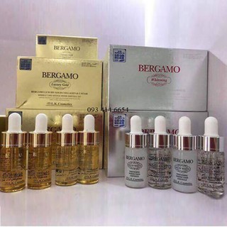 SET 4 CHAI TINH CHẤT DƯỠNG DA BERGAMO LUXURY GOLD COLLAGEN SERUM