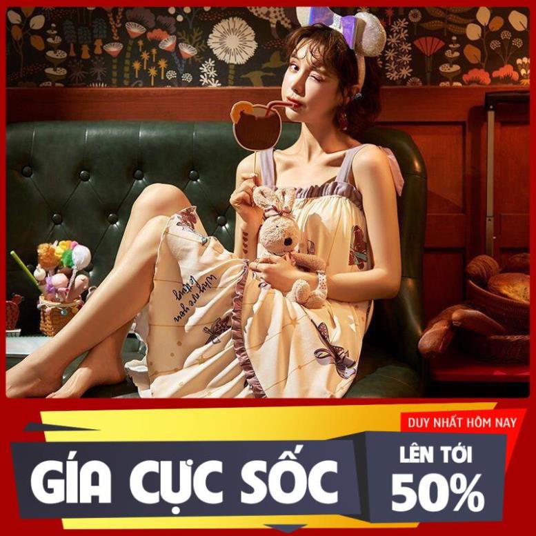💕Hàng Có Sẵn! Áo Thun Nữ Tay Dài💕đồ ngủ cotton Hai Dây In Họa Tiết Hoạt Hình Dễ Thương Thời Trang Mùa Hè Cho Nữ *