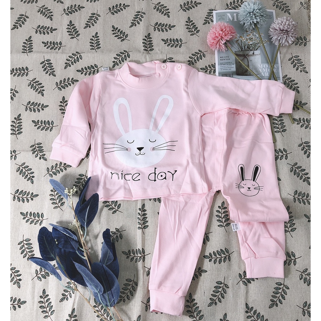 Bộ Quần Áo Dài Tay Cho Bé,  Cotton Mềm Mại - Hàng Quảng Châu Cao Cấp