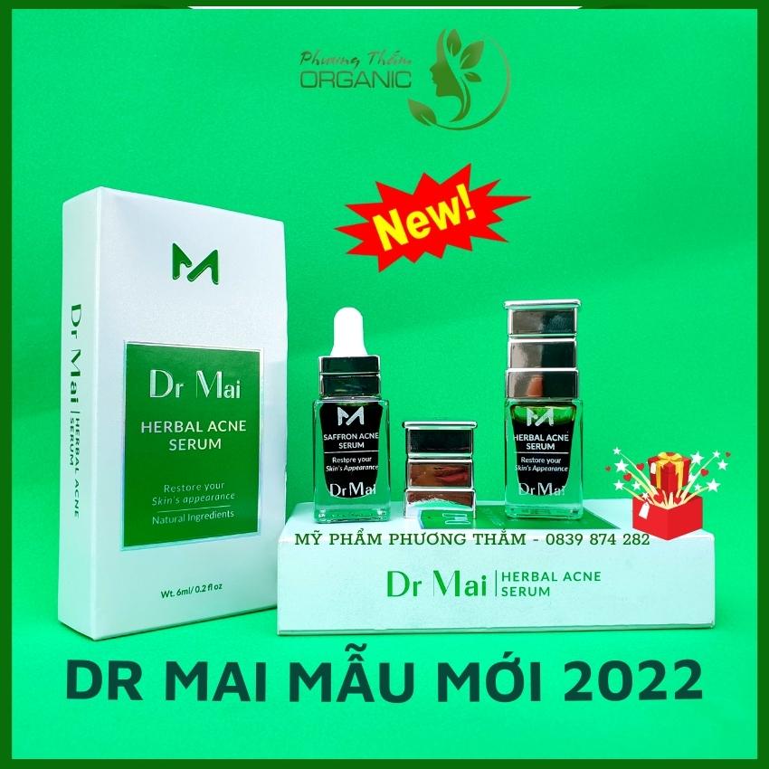 Dr Mai Mix saffron Serum sạch thâm mụn Dr Mai 6ml mẫu mới 2022, sạch thâm dưỡng da trắng sáng mịn màng