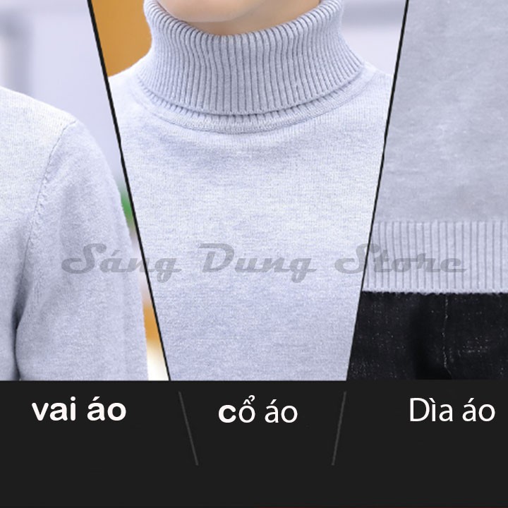 Siêu Phẩm Thời Trang -  áo len nam thời trang kiểu dáng cổ lọ dài tay from ôm dáng body | BigBuy360 - bigbuy360.vn