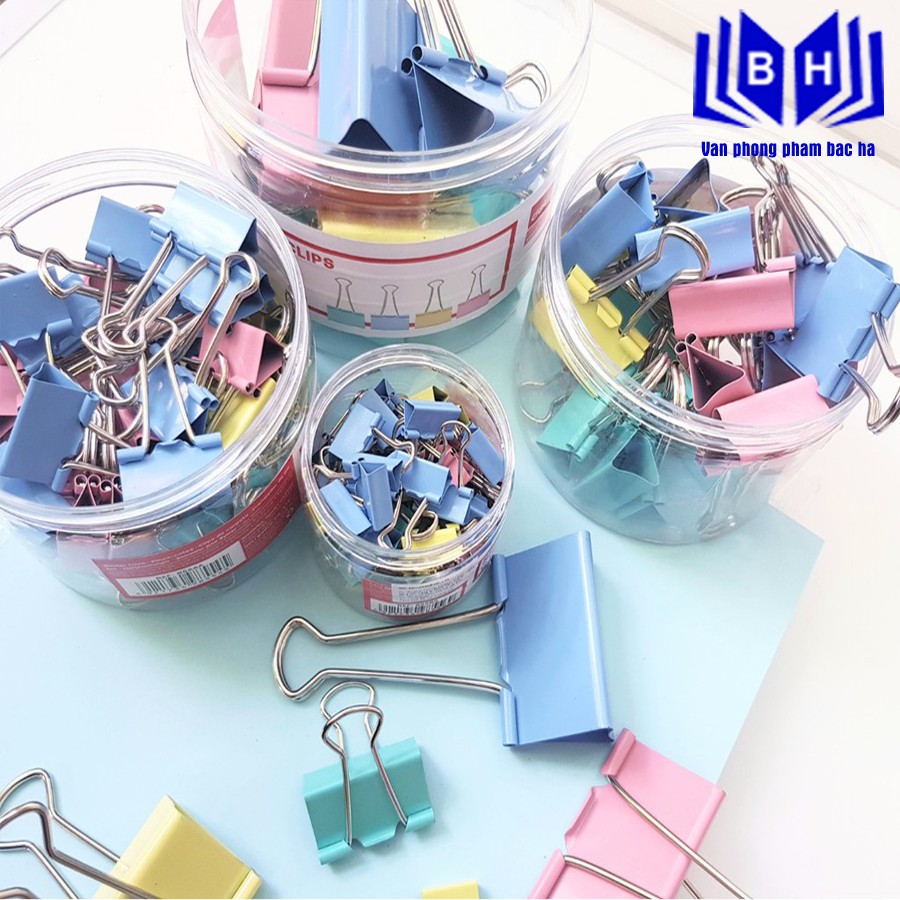 Kẹp Bướm Màu 32mm Deli 8553A Cứng Bền Chống Gỉ Tốt Chuyên Dùng Để Kẹp Giấy Tờ Tài Liệu Cho Văn Phòng Và Học Sinh