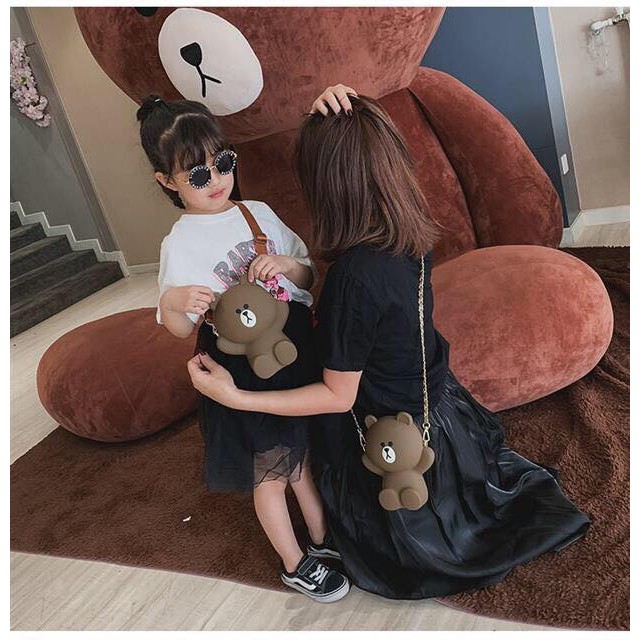 Túi đeo chéo gấu Brown siêu xinh hottrend