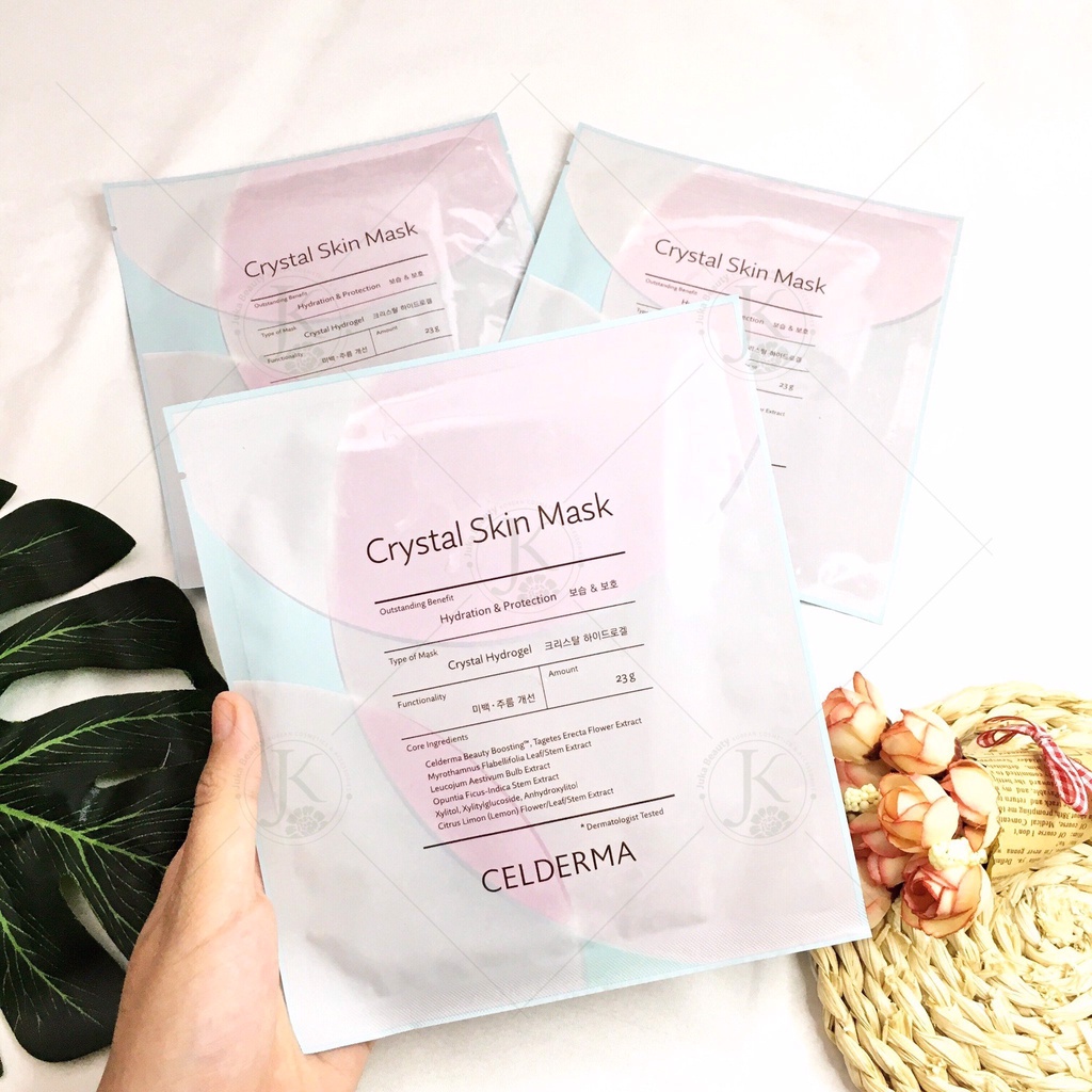 [CELDERMA] Mặt Nạ Crystal Skin Mask Dưỡng Sáng Da - 1 miếng