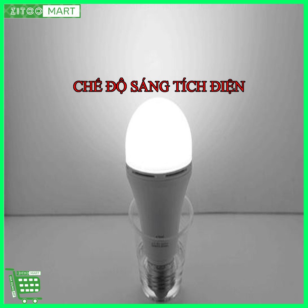 [2 Trong 1] Đèn Bulb Tích Điện Tiết Kiệm Sáng Lâu