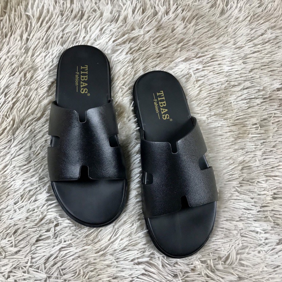 (Top Bán Chạy) Dép Quai Ngang⚡️Free Ship⚡️ Dép Da Thật 100% - Bảo Hành 12 Tháng