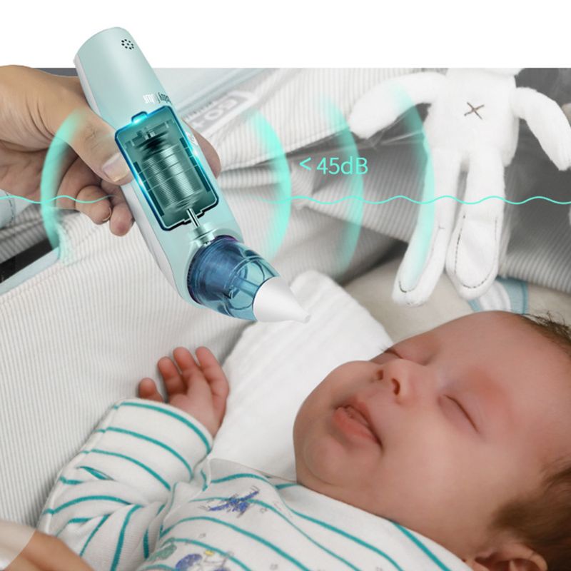 Dụng Cụ Vệ Sinh Mũi Điện Tử Có Màn Hình LCD An Toàn Cho Bé Sơ Sinh