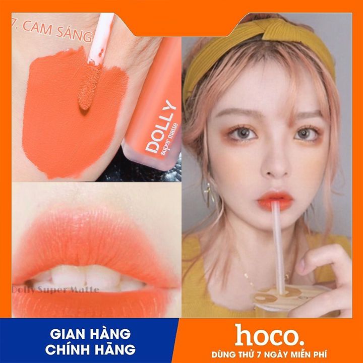 Son Dolly Super Matte ko chì mềm môi đang hot(màu cam sáng) | BigBuy360 - bigbuy360.vn
