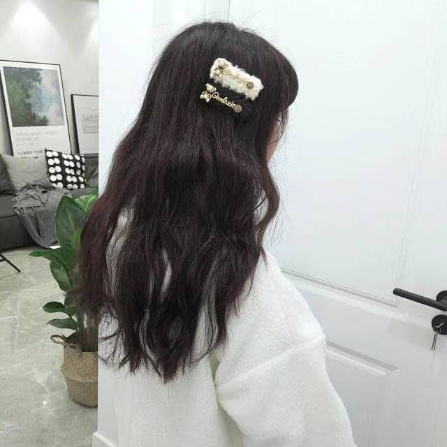 Kẹp tóc kim loại hình chữ thỏ xinh xắn cho nữ