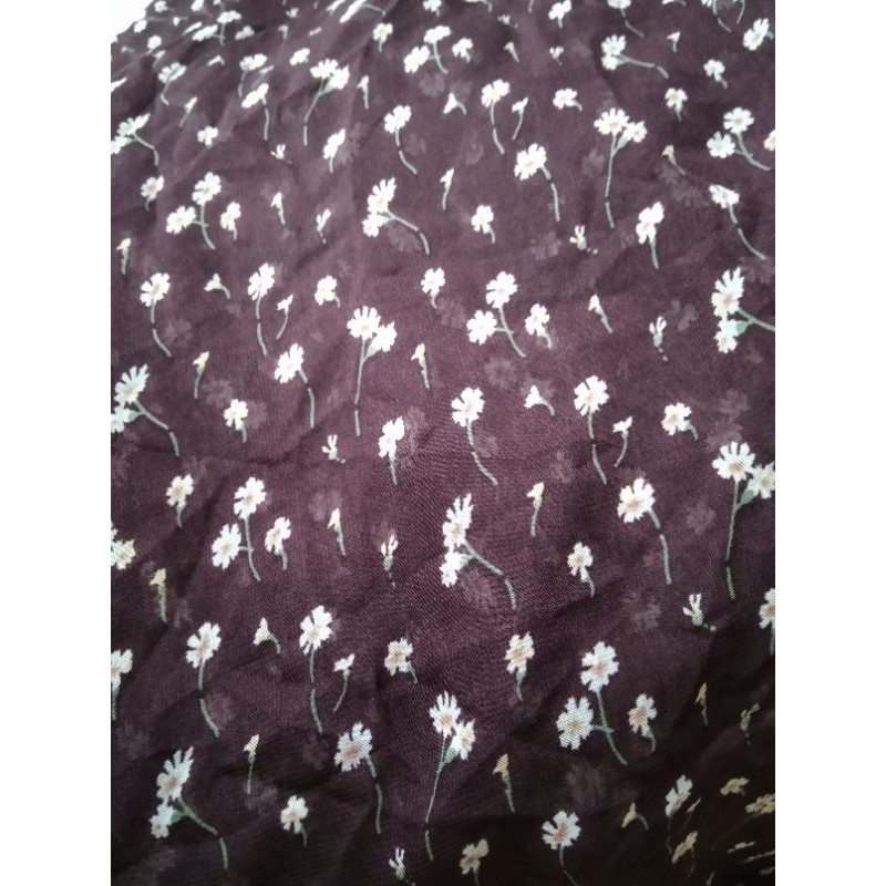 Vải voan hoa nhí may váy áo các loại