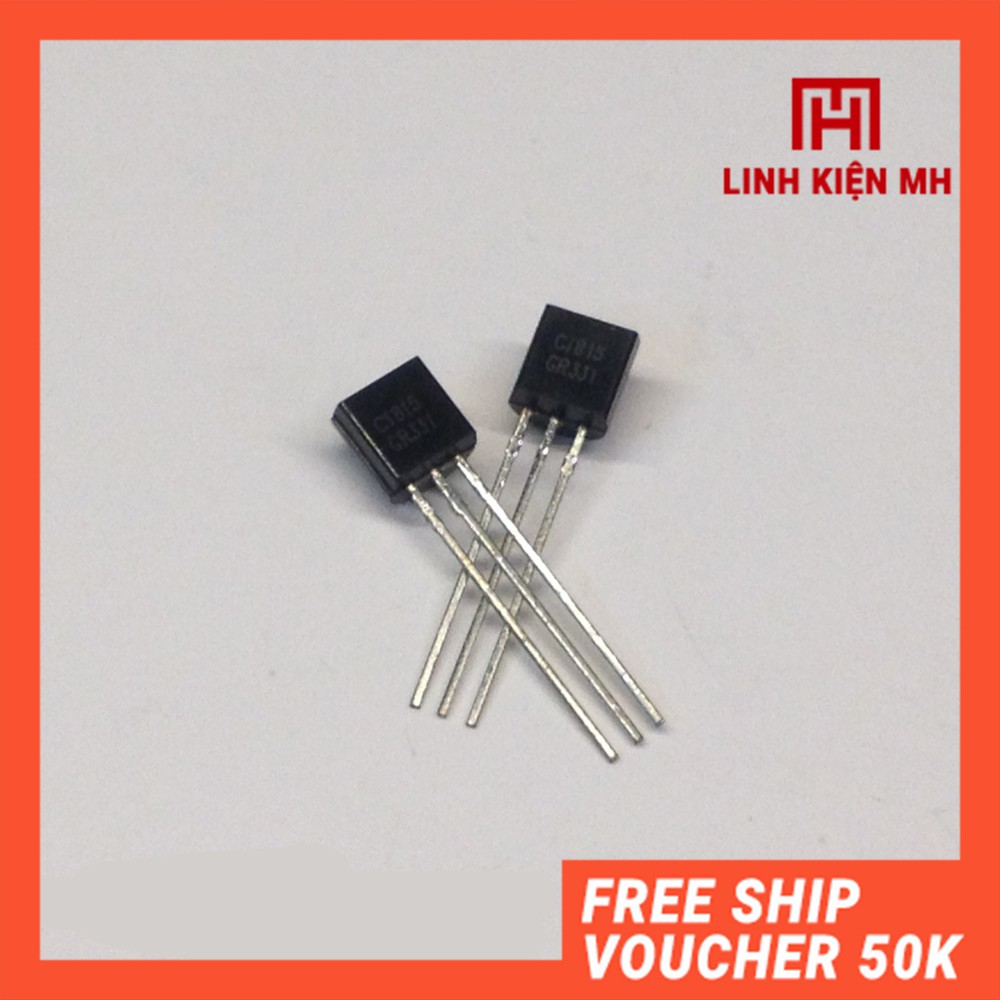 Combo 10 Transistor NPN C1815 0.15A-50V(Chân cắm TO-92)