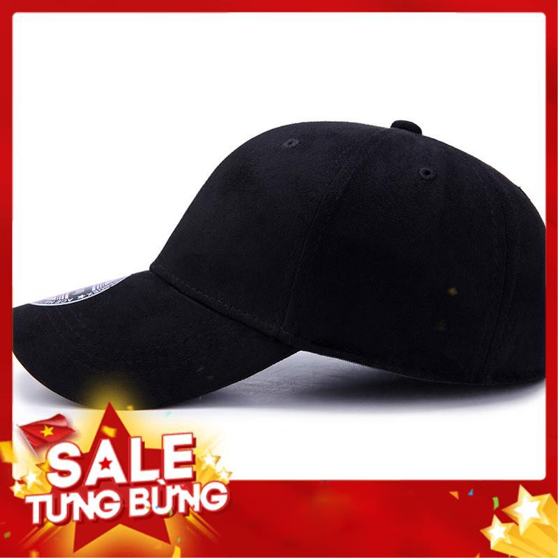 Nón kết, mũ lưỡi trai CLASSIC bít đuôi đen trơn cao cấp cho cả nam và nữ - M46 001