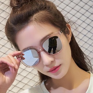 Kính mát thời trang tráng gương phản quang cực gọng hồng phấn Korea F205 (Thủy)