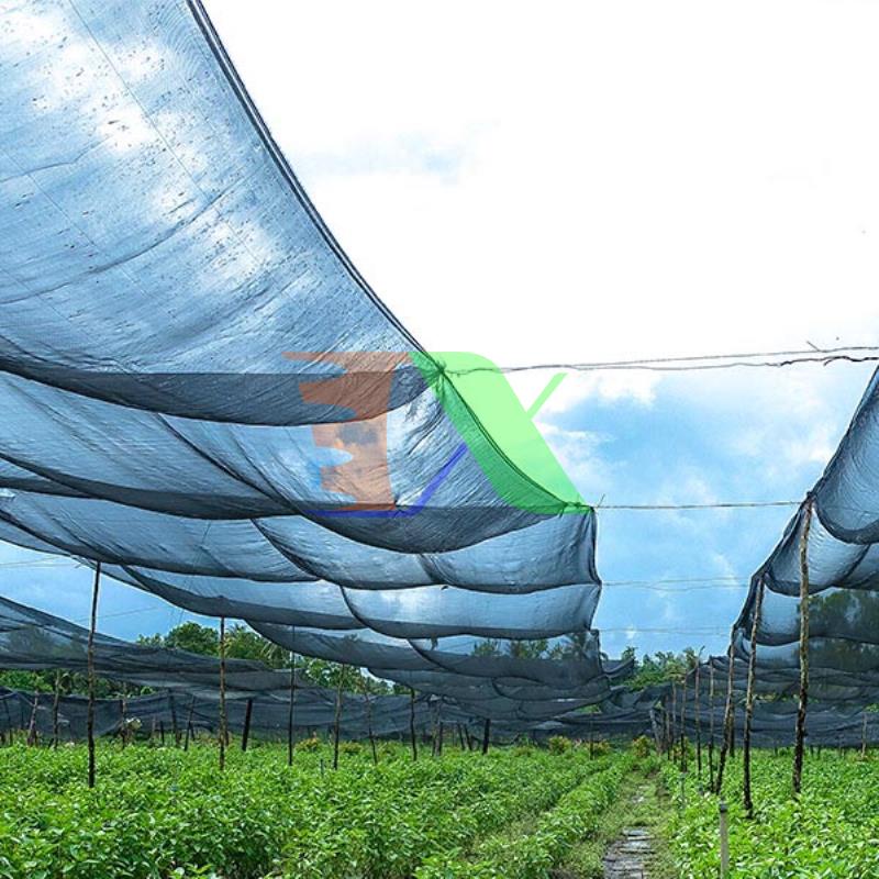 Lưới cắt che nắng nông nghiệp, Màng che nắng cho cây trông, Lưới chắn nắng xây dựng (kích thước 4x50m)
