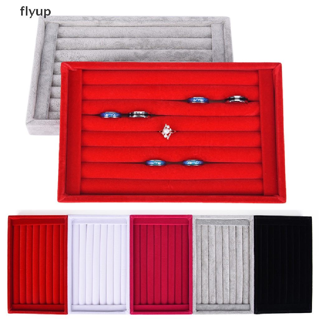 Khay giá đỡ lót nhung trưng bày trang sức khuyên tai/ nhẫn