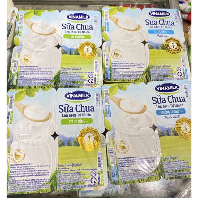 [Mẫu Mới] Sữa Chua Vinamilk Lốc 4 hộp x100g (Nhận đơn qua Grab/Nowship)