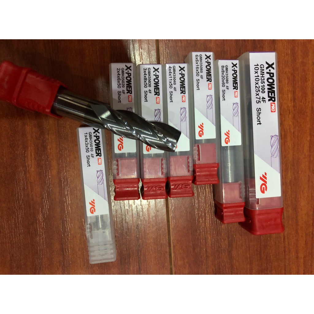 Dao phay ngón ‘X-Power Pro, Dao ngón 4me 3me chuyên gia công thép, nhôm, đồng, nhôm, nhựa....