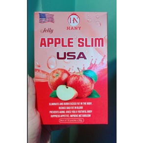 THẠCH TÁO HỖ TRỢ GIẢM CÂN DA APPLE SLIM 10 GÓI -  1 hộp 10 gói x 25gr - Hàng Chính Hãng