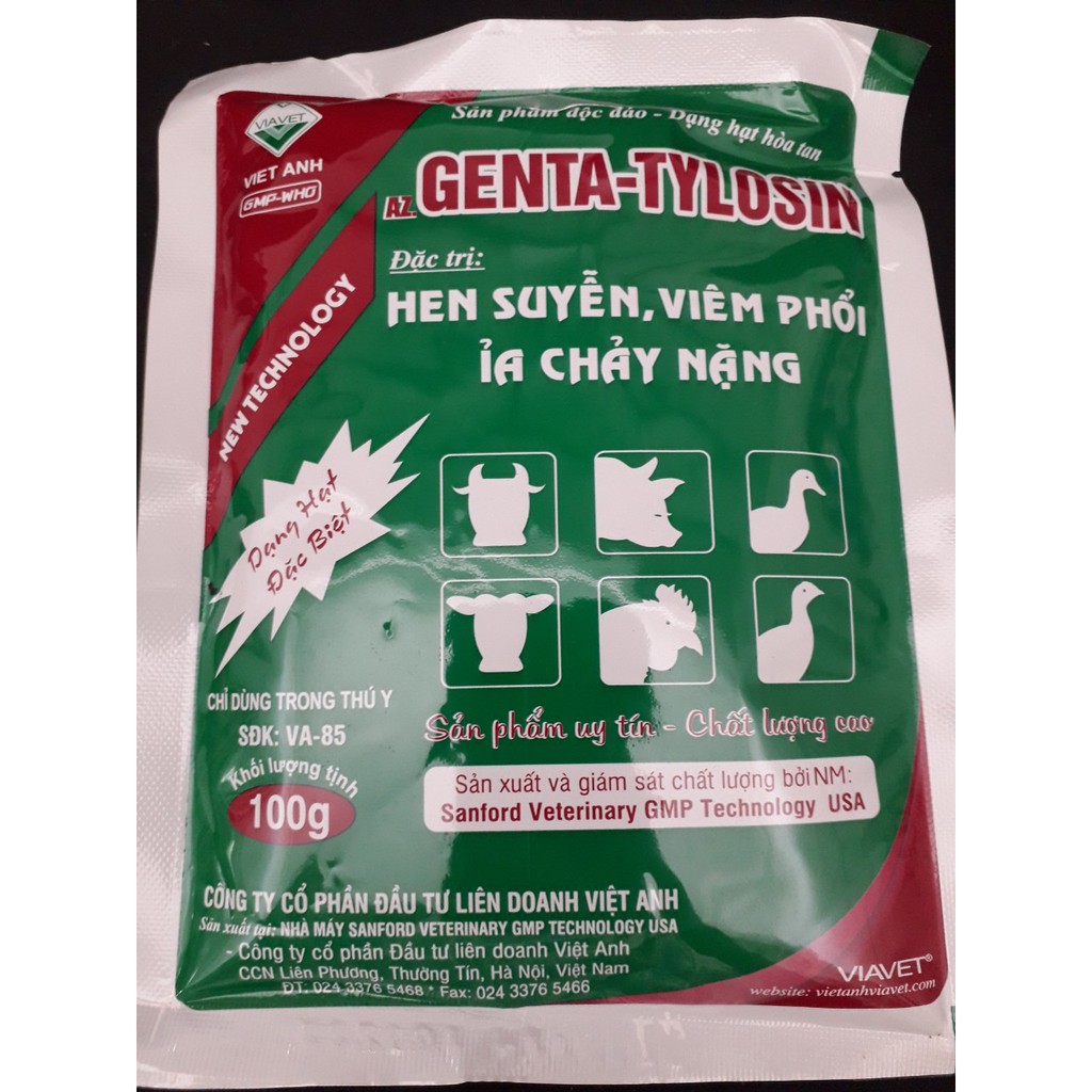 Gentatylosin gói 100g