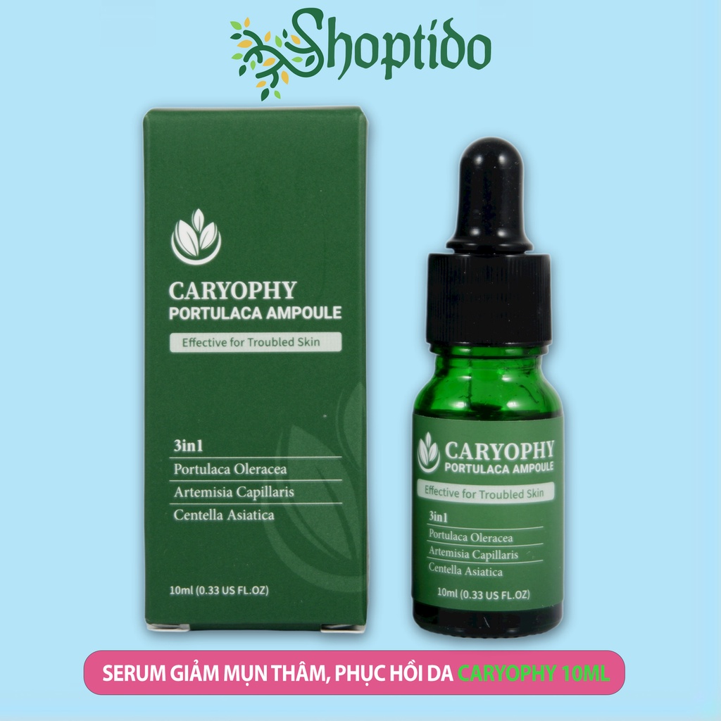 Serum Caryophy portulaca ampoule giảm mụn thâm NPP Shoptido 10ml