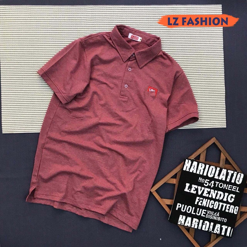 Áo thun nam tay ngắn có cổ logo thêu đơn giản - LZ FASHION - PS002 | BigBuy360 - bigbuy360.vn