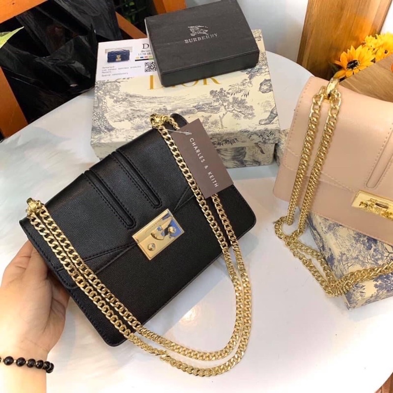 Túi Quỳnh trơn chuẩn hàng đẹp like 1:1 size 22 ảnh thật