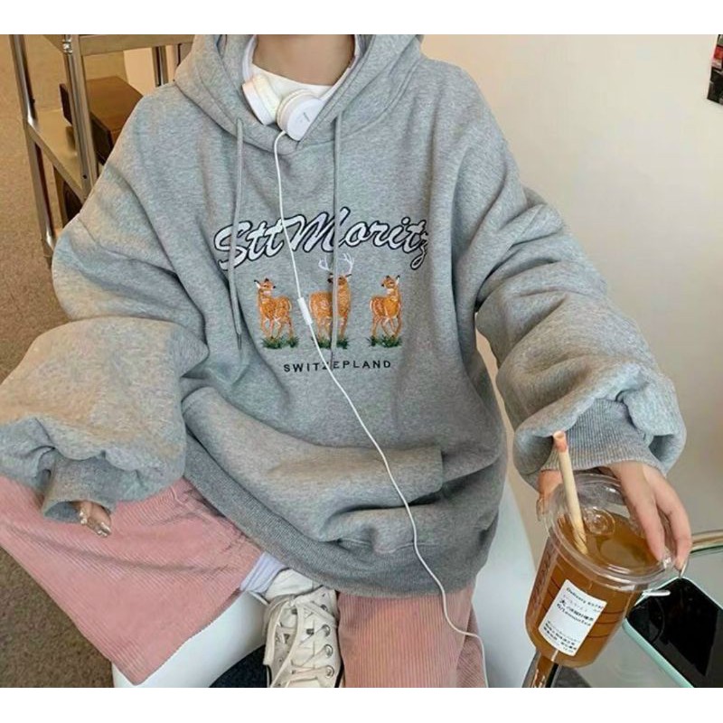 [ Mã FAMAYWA2 giảm 10K đơn 50K] Áo hoddie xám