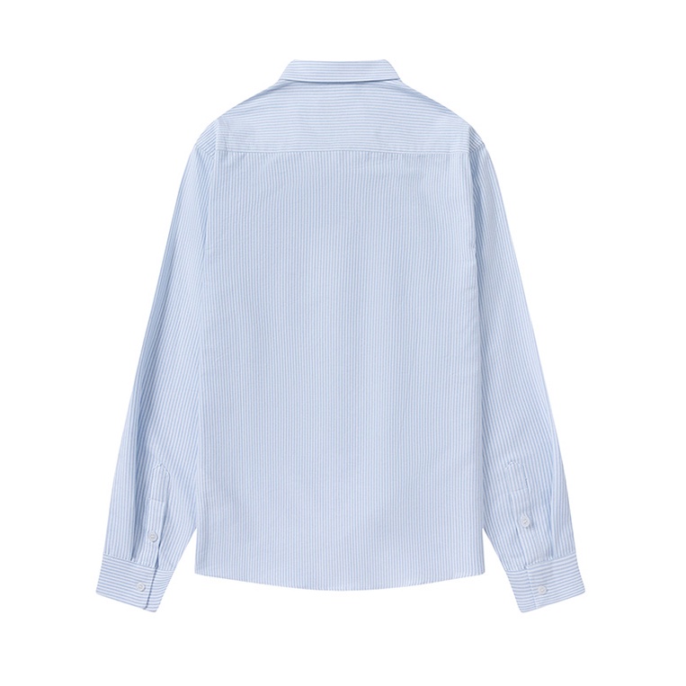 Áo Sơ Mi Unisex Sọc Thêu Hình Trái Tim