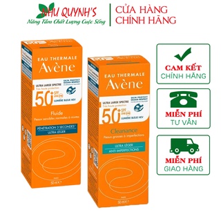 [MẪU MỚI-AUTH]Kem Chống Nắng Avene Dry Touch Fluide SPF50+ 50ml / Avene Mattifying Cleanance SPF50+ 50ml