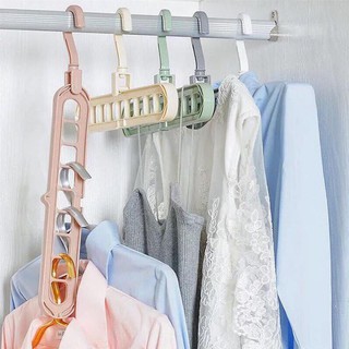 [SIÊU RẺ] Móc treo quần áo đa năng 9 lỗ tiết kiệm diện tích