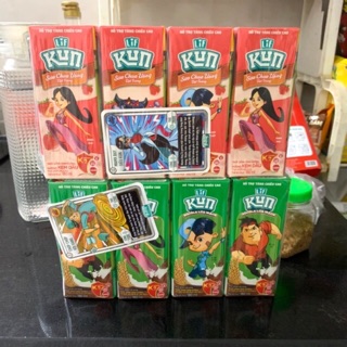 1 Vỉ 4 Hộp Sữa Lif Kun 180ml Hương Socola/Hương Dâu/Hương Cam