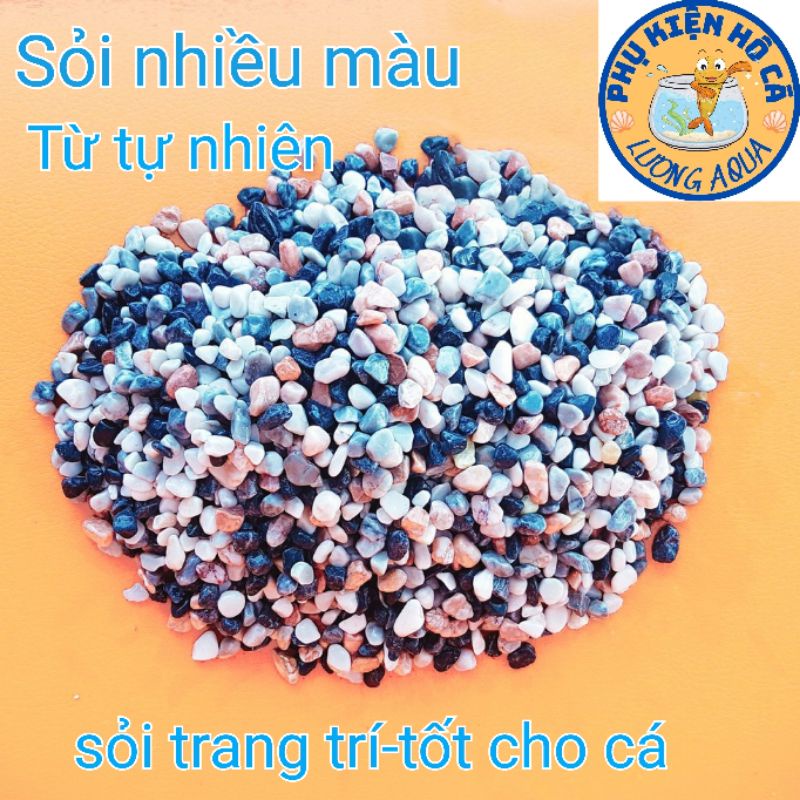 Đá, Sỏi biển nhiều màu size nhỏ,phụ kiện trang trí hồ cá cảnh thủy sinh,hòn non bộ,lót chậu cây lót nền....