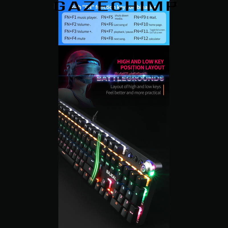 Bàn Phím Chơi Game Gazechimp Chống Nước Có Dây Cho Windows | BigBuy360 - bigbuy360.vn