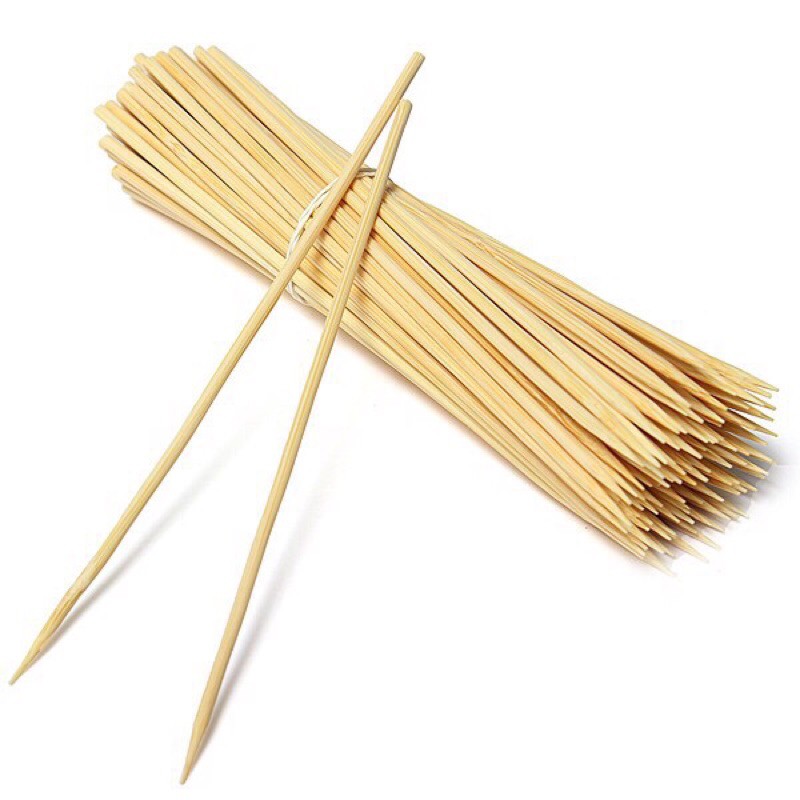 50 cây xiên que tròn 15cm dùng 1 lần tiện dụng