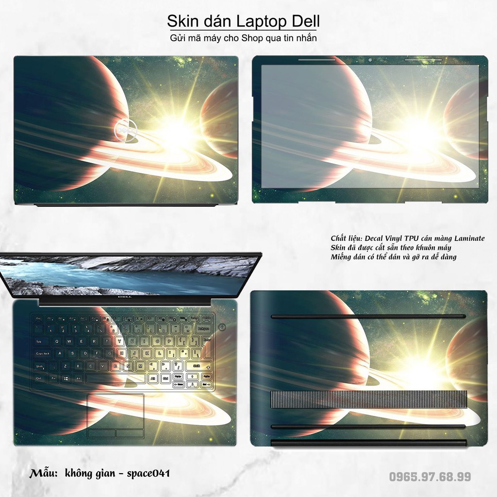 Skin dán Laptop Dell in hình không gian nhiều mẫu 7 (inbox mã máy cho Shop)