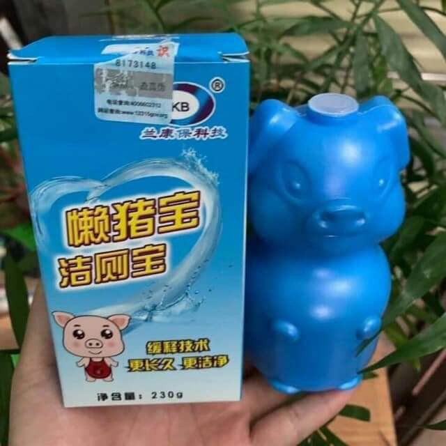 Chai thả bồn cầu heo, lọ tẩy toilet gấu khử mùi, diệt khuẩn