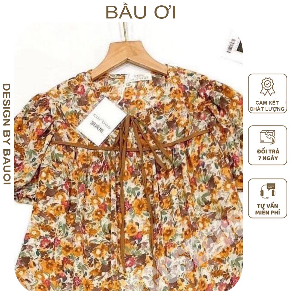 [BAUOII V81] VÁY BẦU CÔNG SỞ THỜI TRANG HÀN QUỐC THIẾT KẾ HOA NHÍ SANG CHẢNH - ĐẦM BẦU BABYDOLL MÙA HÈ CÓ NƠ CỔ ĐIỆ ĐÀ