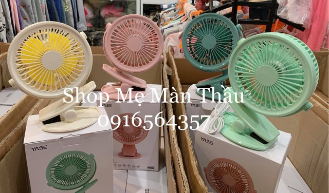 [Tặng pin 2600mah] Quạt kẹp bàn , xe đẩy Cho bé thương hiệu Yase chuẩn nội địa Trung | BigBuy360 - bigbuy360.vn