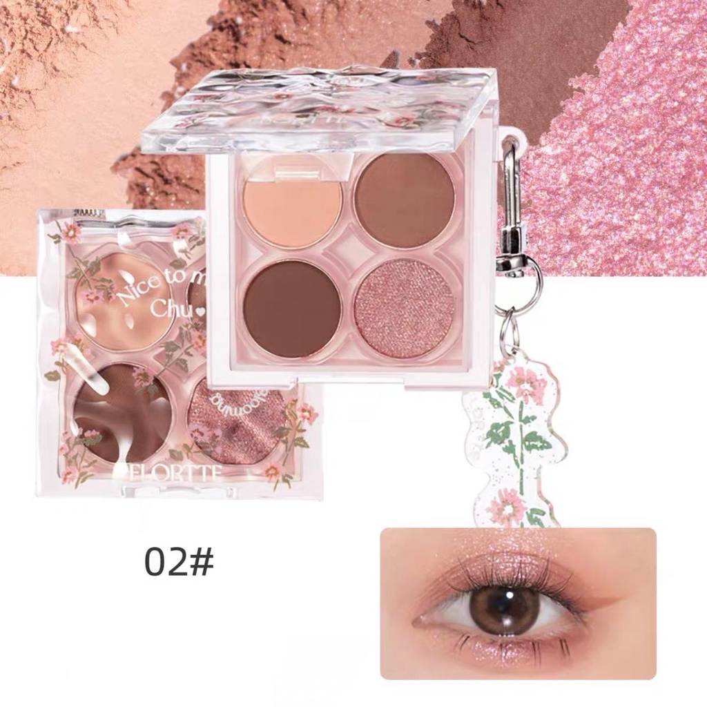 Bảng mắt 4 ô Flortte Nice To Meet Chu