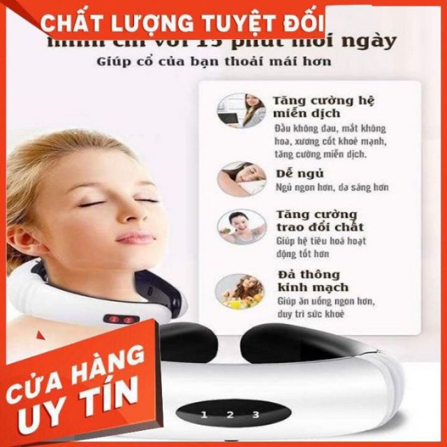 Máy massage cổ vai gáy bằng xung điện làm giảm đau mỏi , chăm sóc sức khỏe