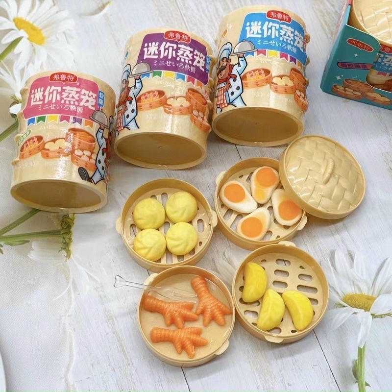 Kẹo Dẻo Bánh Bao Dimsum HongKong 4 tầng