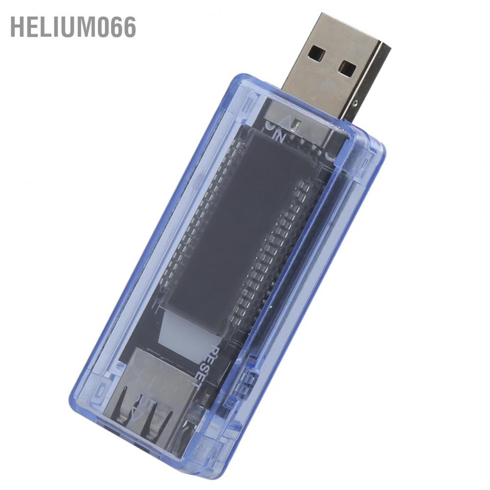 Bộ kiểm tra đồng hồ đo điện áp hiện tại của bác sĩ USB Màn hình LCD Có thể mang đi cho Điện thoại di động / Pin dự phòng / Bộ sạc 0-3A 4-20V Helium066