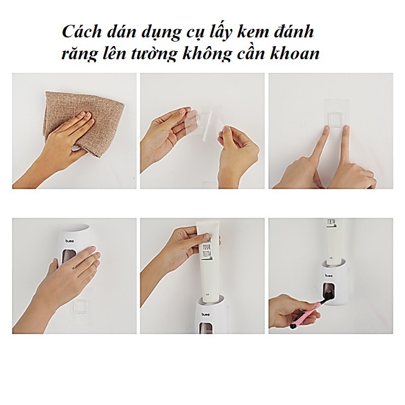 Dụng cụ lấy kem đánh răng tự động treo tường